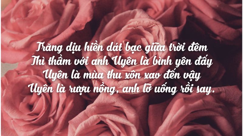 thả thính theo tên Uyên