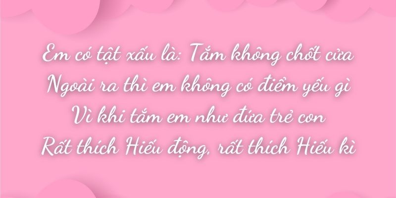 thơ thả thính con trai tên Hiếu