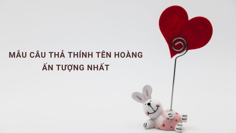 thơ thả thính con trai tên hoàng